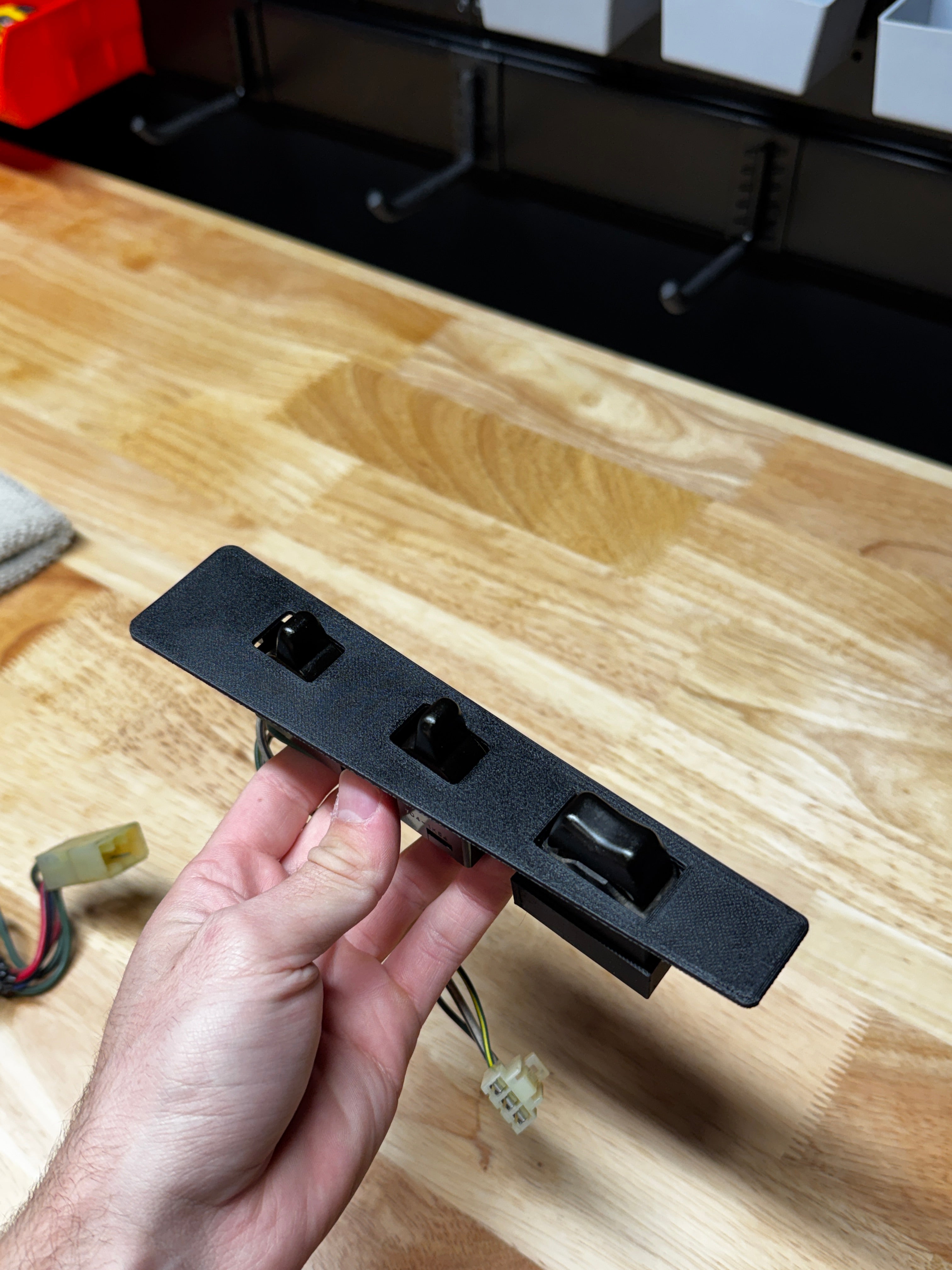 Late Year Power Window Switch Plastic Trim